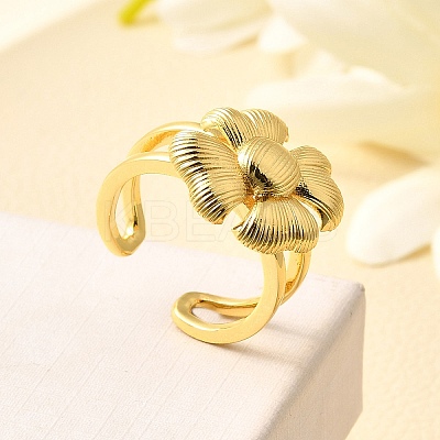 Brass Cuff Rings for Women RJEW-Q008-08G-1