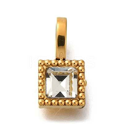 Ion Plating(IP) 304 Stainless Steel Rhinestone Pendants STAS-A104-14G-1