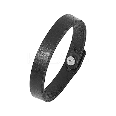 1Pc Punk Retro Ethnic Style Handmade Leather Wrap Bracelets for Men BJEW-LP0001-07-1