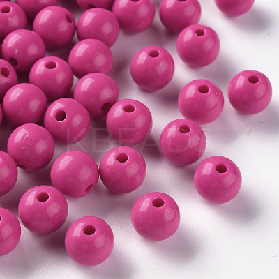 Opaque Acrylic Beads MACR-S370-C10mm-A13-1