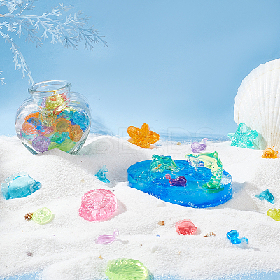 AHADEMAKER Resin Diving Gem Pool Toy AJEW-GA0001-99-1