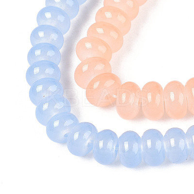 Baking Paint Imitation Jade Glass Beads Strands GLAA-T025-8mm-16-1
