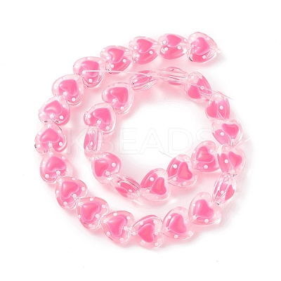 Transparent Glass Beads Strands LAMP-F029-04D-1