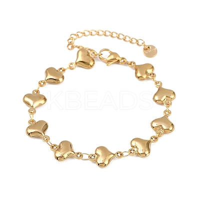 304 Stainless Steel Link Bracelets for Women LS-BJEW-Z136-01G-1