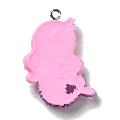 Opaque Resin Pendants RESI-D055-034P-1