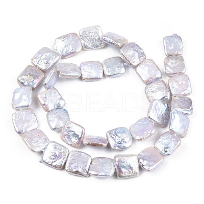 Baroque Natural Nucleated Pearl Keshi Pearl Beads Strands PEAR-S020-K09-1