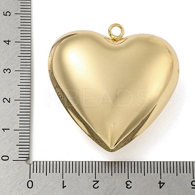 Heart Brass Pendants KK-N254-98G-02-1