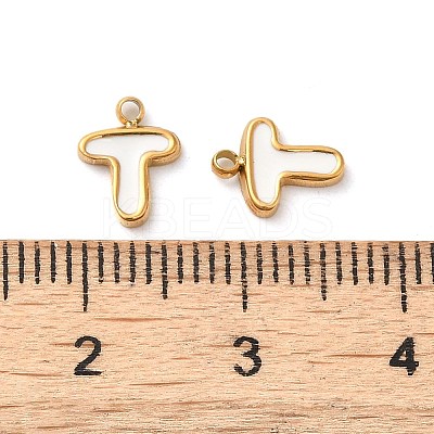 304 Stainless Steel Enamel Charms STAS-L022-292G-T-1