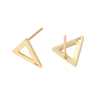 16Pcs 2 Colors 201 Stainless Steel Stud Earring Findings with Hole EJEW-FS0001-17-1