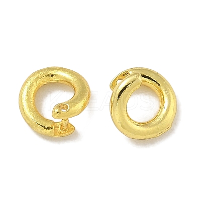Brass Twister Clasps KK-P284-13G-1