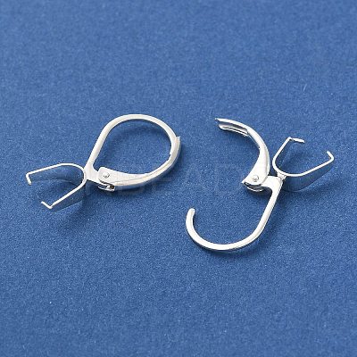 Ion Plating(IP)  304 Stainless Steel Leverback Earring Findings STAS-U025-01S-01-1