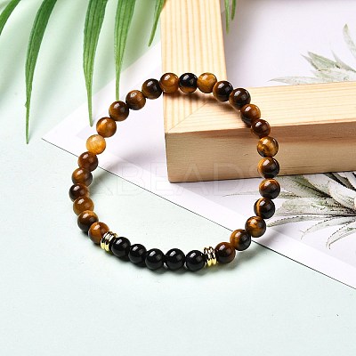 Aromatherapy Energy Stretch Bracelets Set for Girl Women BJEW-JB06736-01-1