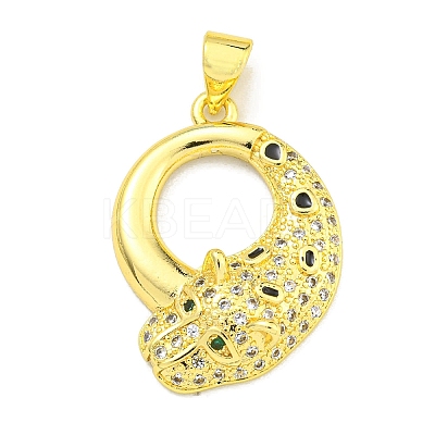 Brass Micro Pave Cubic Zirconia Pendants KK-K354-16D-G-1
