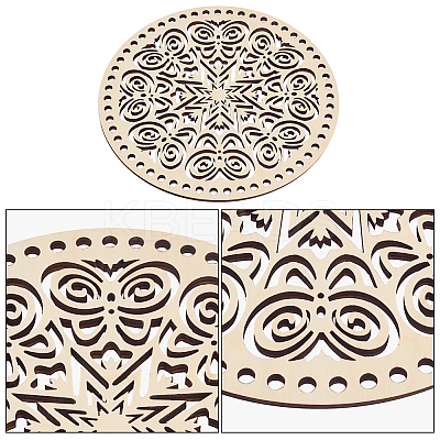 Wooden Basket Bottoms AJEW-WH0129-07A-1