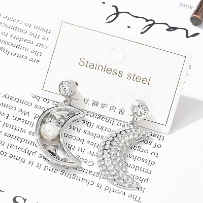 304 Stainless Steel Stud Earrings EJEW-A119-20P-1