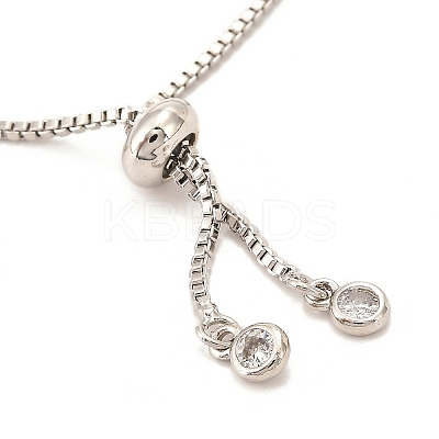 Adjustable Brass Micro Pave Cubic Zirconia Tennis Bracelets BJEW-F416-04P-1