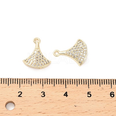 Brass Micro Pave Cubic Zirconia Pendants KK-B133-02G-1