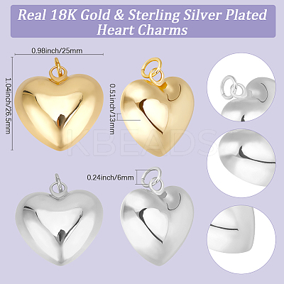 10Pcs 2 Colors Eco-Friendly Brass Pendants KK-BBC0017-34-1