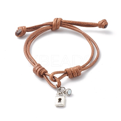 Adjustable Korean Waxed Polyester Cord Bracelets BJEW-TA00001-1