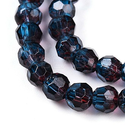 Baking Paint Transparent Glass Beads X1-DGLA-A035-T4mm-A10-1