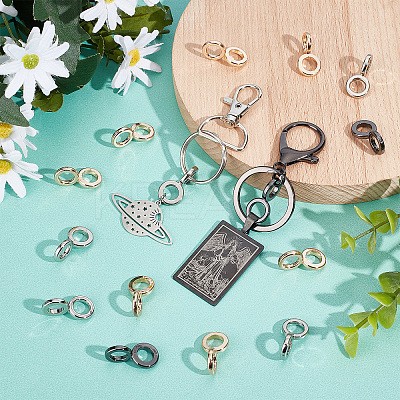 24Pcs 3 Colors Zinc Alloy Infinity Clasps FIND-WR0005-64-1