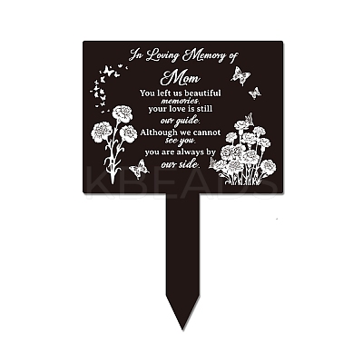 Acrylic Garden Stake AJEW-WH0366-002-1
