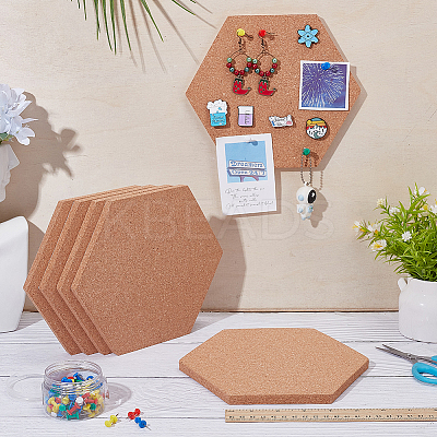 15Pcs Self-adhesive Cork Insulation Sheets AJEW-AR0004-84B-1