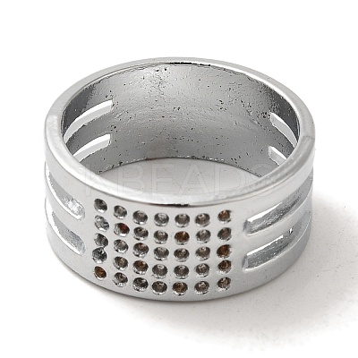 Zinc Alloy Sewing Thimble Rings with Chinese Characters for Blessing TOOL-R026-05-1