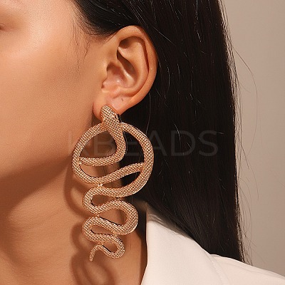 Alloy Stud Earrings EJEW-R021-03KCG-02-1