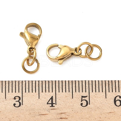 304 Stainless Steel Lobster Claw Clasps STAS-K313-01C-G-1