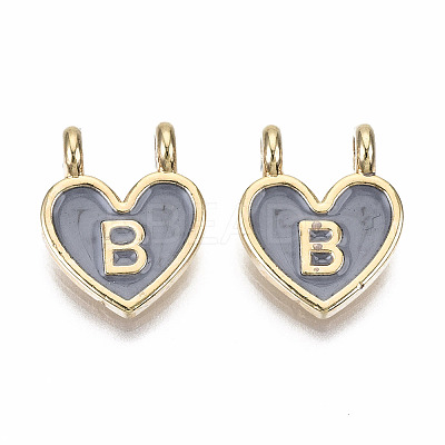 Alloy Enamel Charms ENAM-T012-02B-RS-1
