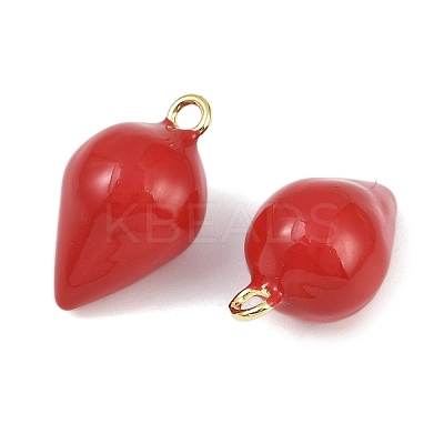 Brass Enamel Pendants KK-I358-070G-02-1