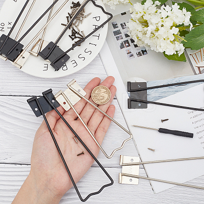 Iron Photo Frame Bracket & Screws Findings IFIN-GF0001-10-1