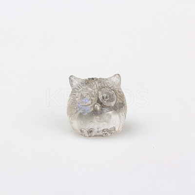 Owl Resin Figurines DJEW-PW0012-029E-1