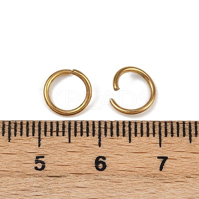 304 Stainless Steel Open Jump Rings STAS-Z137-01G-08-1