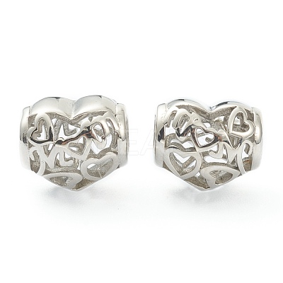 Non-Tarnish 304 Stainless Steel European Beads STAS-I181-022P-1