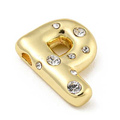 Brass Micro Pave Clear Cubic Zirconia Pendants KK-E093-04G-P-1