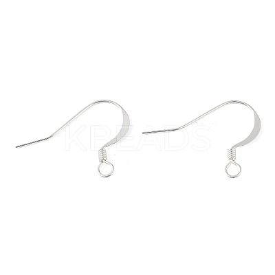 Brass Earring Hooks KK-H258-06C-S-1