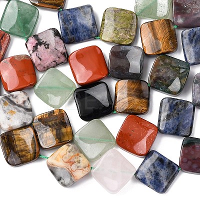 Natural Mixed Gemstone Beads Strands G-H340-01-1