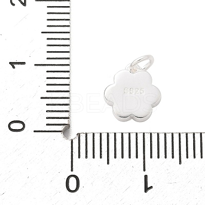 925 Sterling Silver Enamel Flower Charms LS-STER-D300-04S-02-1