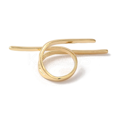 Alloy Open Cuff Rings for Women RJEW-S412-04G-04-1