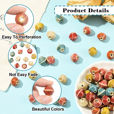 20Pcs Handmade Porcelain Beads PORC-YW0001-43A-1