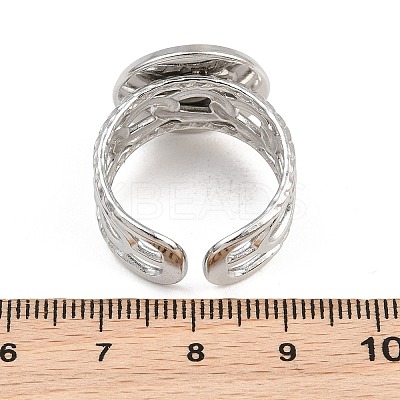 304 Stainless Steel Cuff Ring Components SA-CBA82C8-01E-P-1