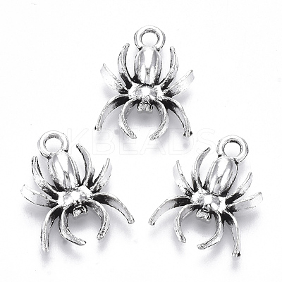 Tibetan Style Alloy Pendants X-TIBE-N010-03AS-RS-1