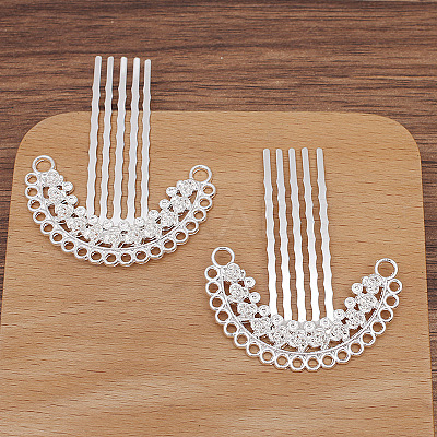 Alloy Hair Comb Findings PW-WG59223-01-1