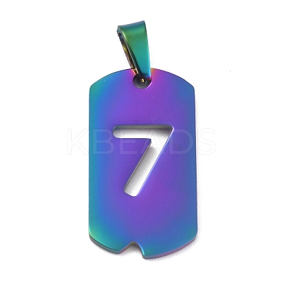 Ion Plating(IP) 304 Stainless Steel Pendants STAS-O127-A07-1