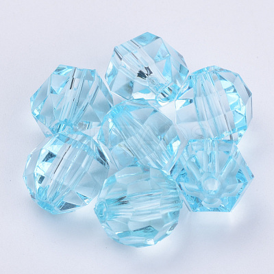 Transparent Acrylic Beads TACR-Q256-8mm-V38-1