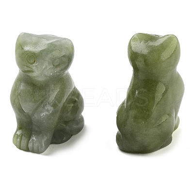 Natural Southern Jade Carved Figurines DJEW-L023-B13-1