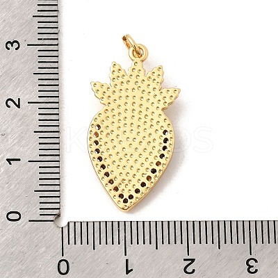 Brass Micro Pave Cubic Zirconia Pendants KK-K302-20C-G-1
