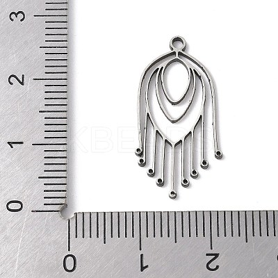 201 Stainless Steel Filigree Pendants LS-STAS-K298-05P-1